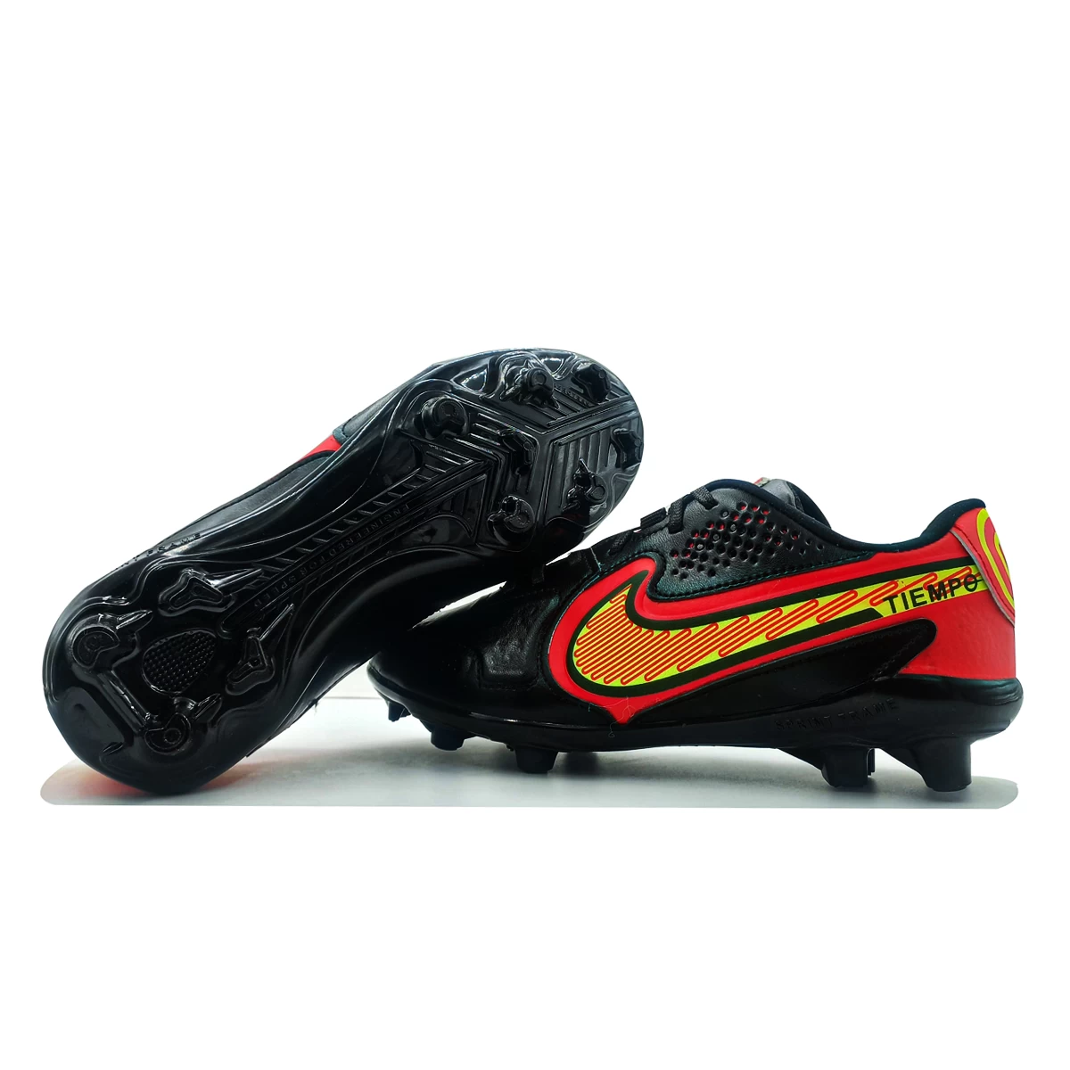 کفش فوتبال نایک تمپو Nike Tiempo Black Yellow