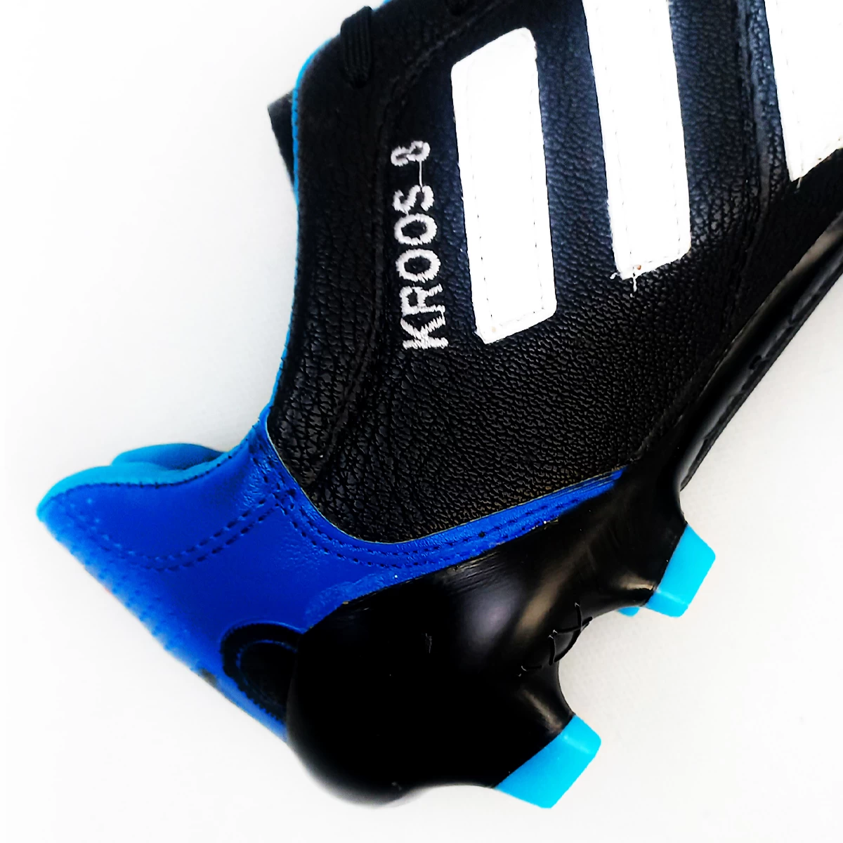 کفش فوتبال آدیداس کروس Adidas Black White Blue