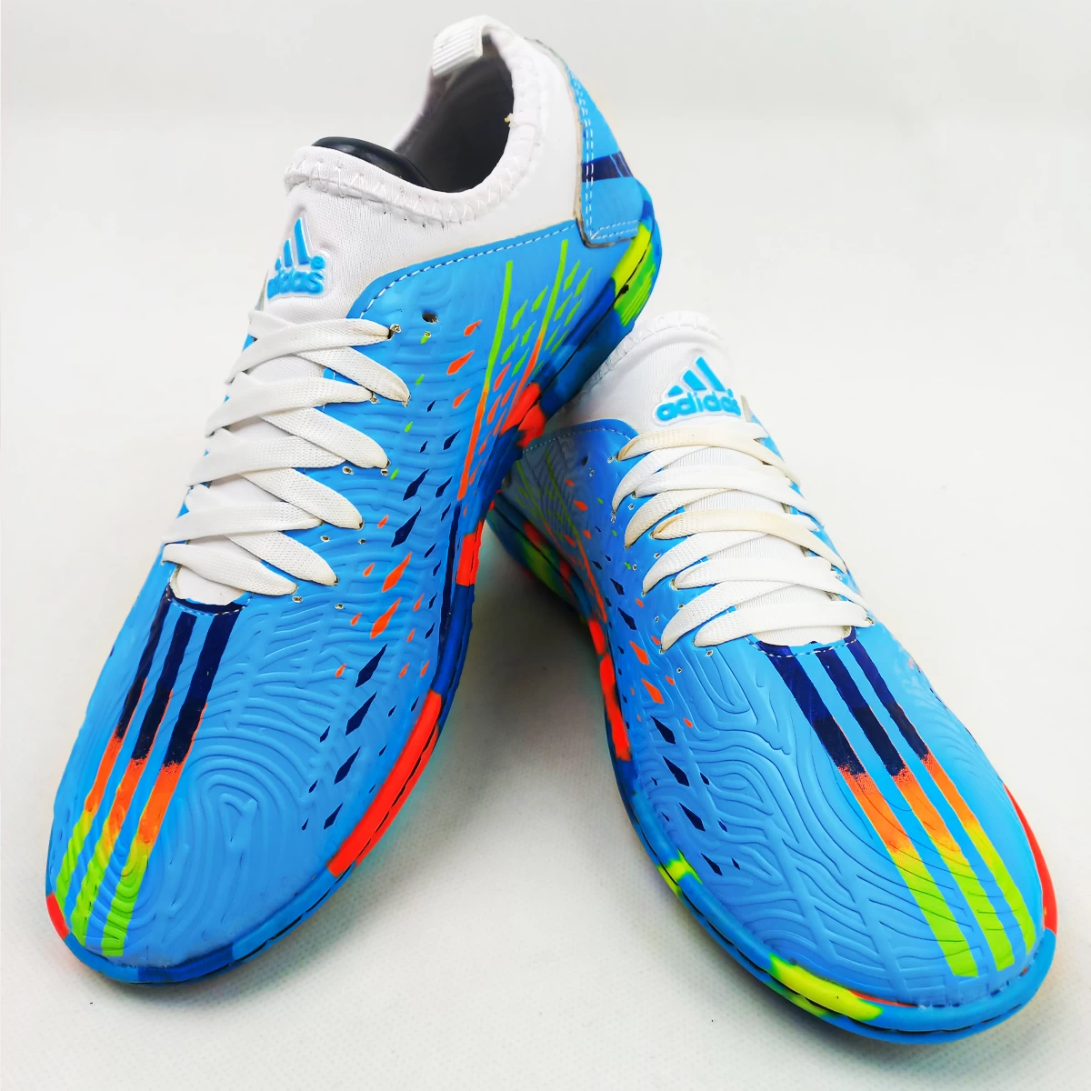 کفش چمن مصنوعی آدیداس پردیتور Adidas Predator  Blue White