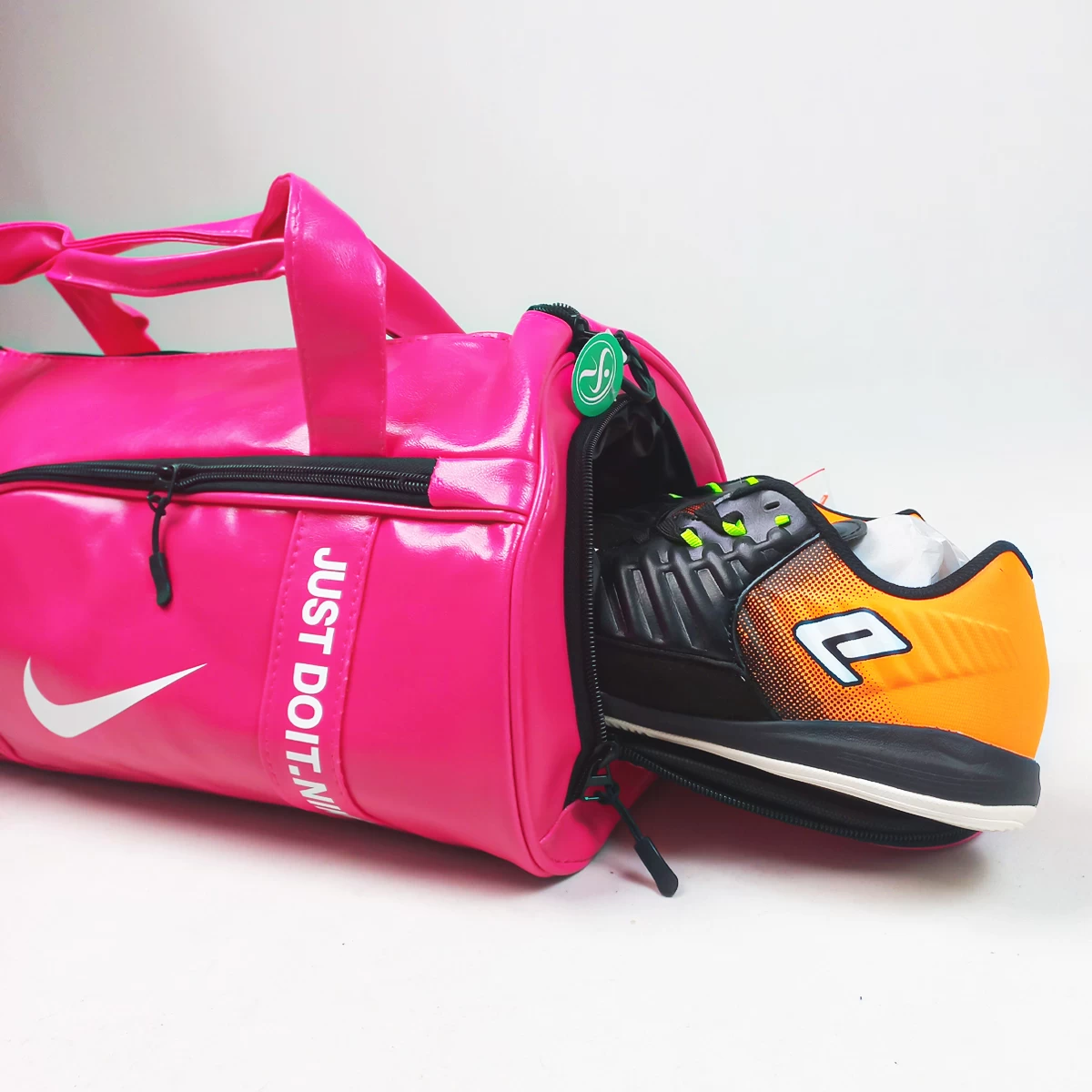 ساک ورزشی جاکفشی دار چرم مدل Nike Just Do It