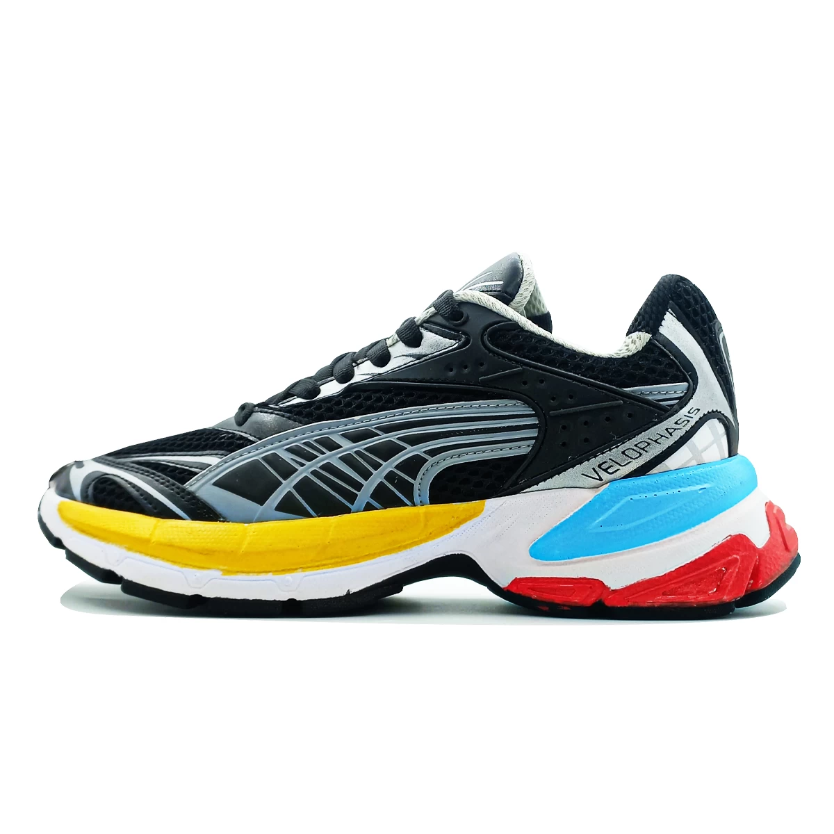 کتانی پوما ولوفاسیس Puma Velophasis Black Yellow Blue