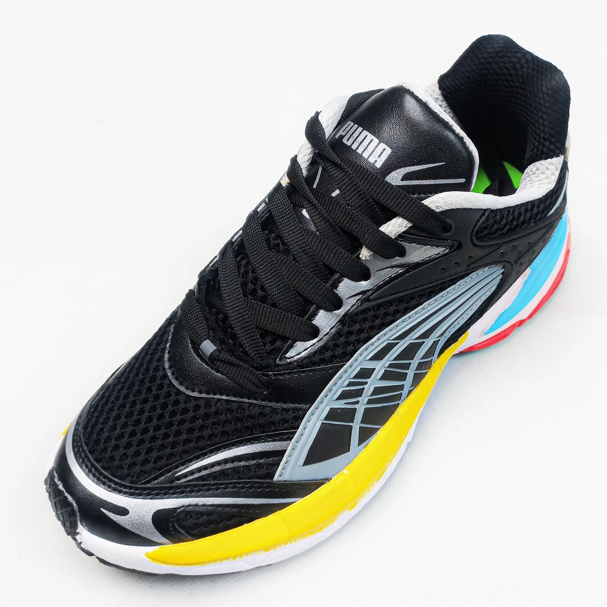 کتانی پوما ولوفاسیس Puma Velophasis Black Yellow Blue