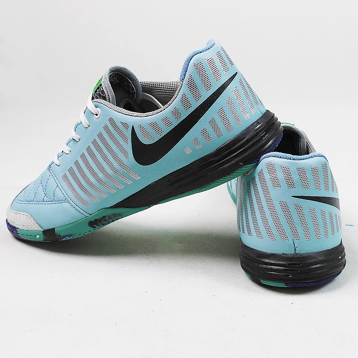 کفش فوتسال نایک لونار گتو Nike Lunar Gato IN Blue White