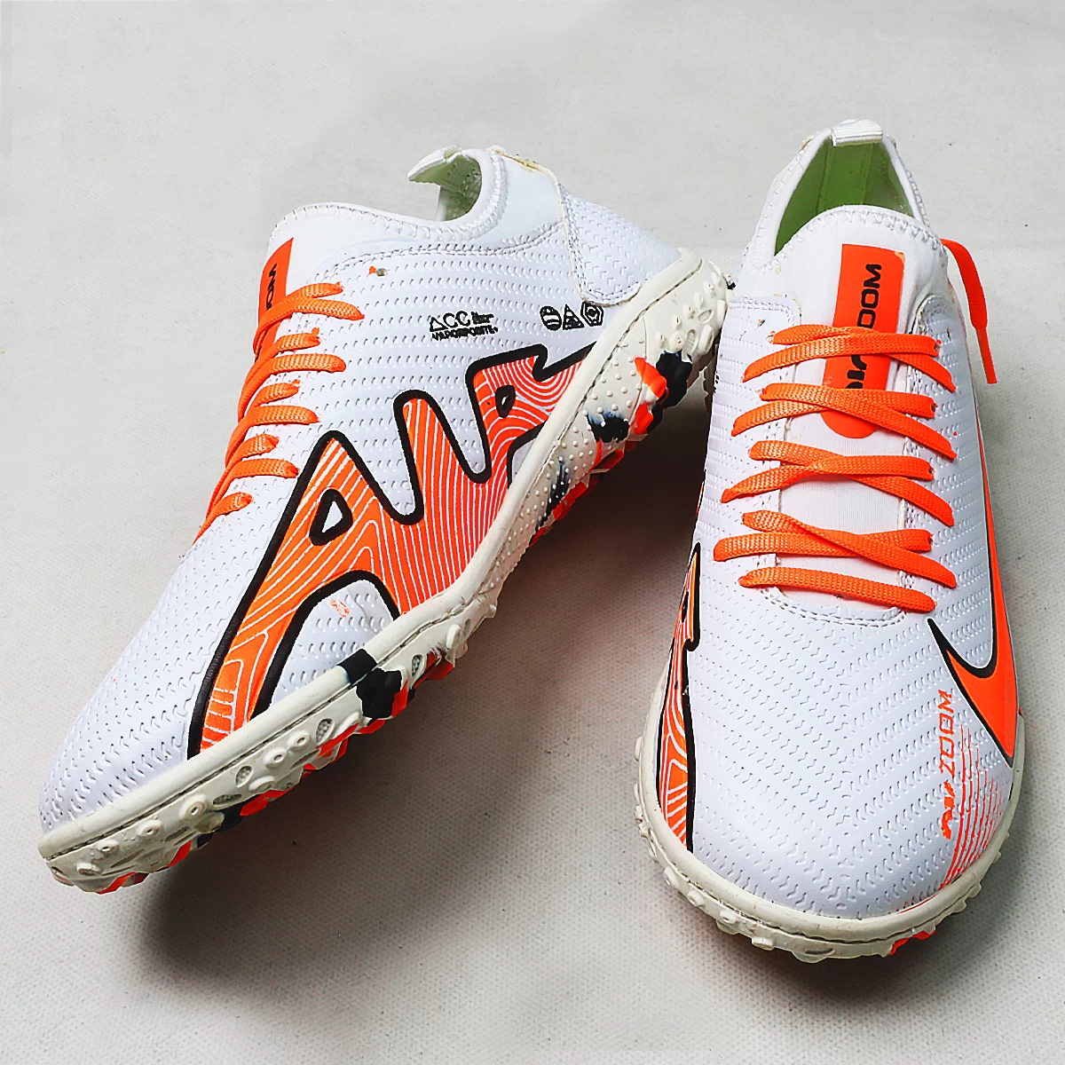 کفش چمن مصنوعی نایک ایر زوم مرکوریال Nike Air Zoom Mercurial white Orange