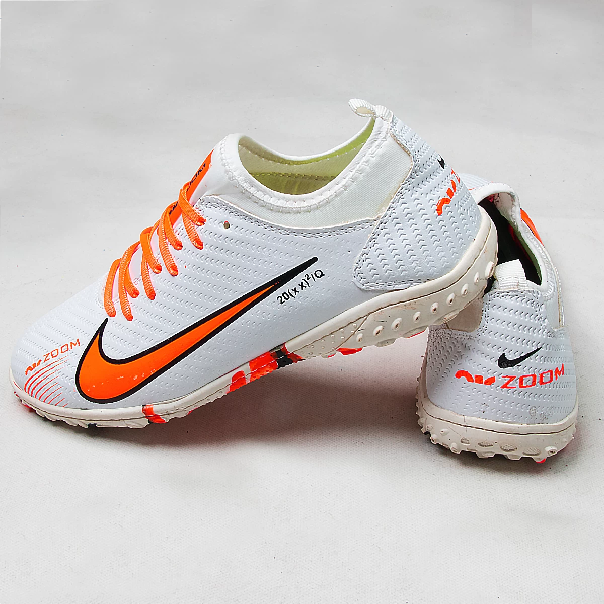 کفش چمن مصنوعی نایک ایر زوم مرکوریال Nike Air Zoom Mercurial white Orange