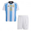 پیراهن و شورت بچگانه اول آرژانتین مسی Argentina Home 2024 Kit