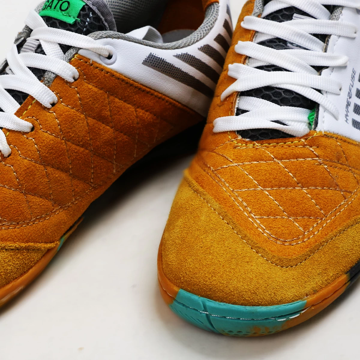 کفش فوتسال نایک لونارگتو Nike Lunar Gato Yellow White