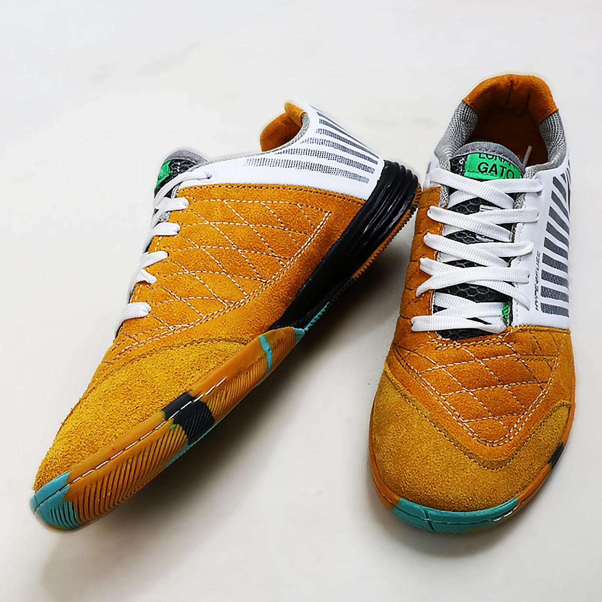 کفش فوتسال نایک لونارگتو Nike Lunar Gato Yellow White