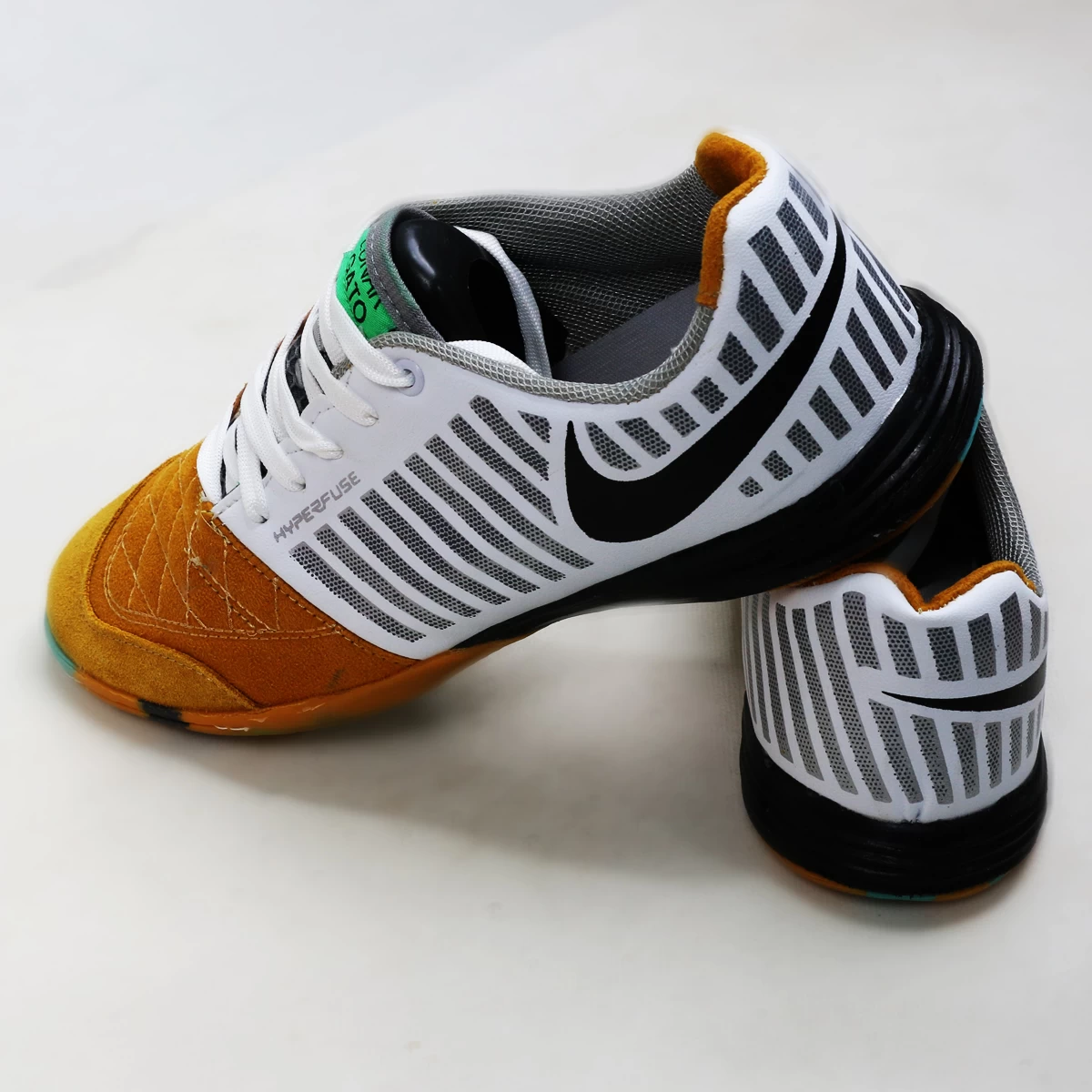 کفش فوتسال نایک لونارگتو Nike Lunar Gato Yellow White