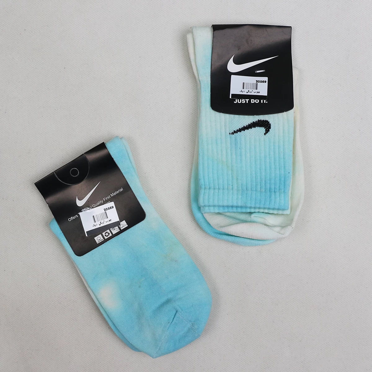 جوراب مدل آبرنگی نایک