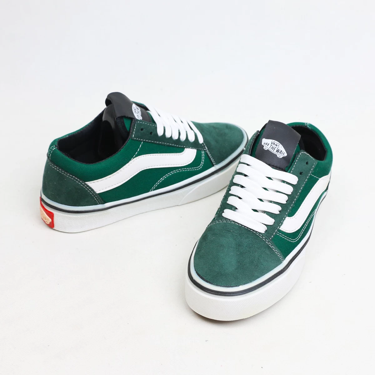 کتانی ونس اولد اسکول سفید سبز Vans