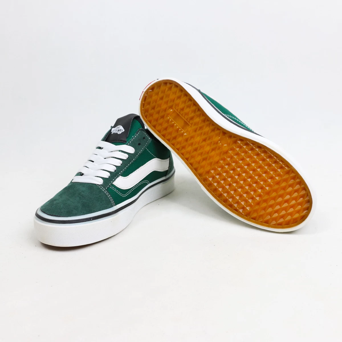 کتانی ونس اولد اسکول سفید سبز Vans