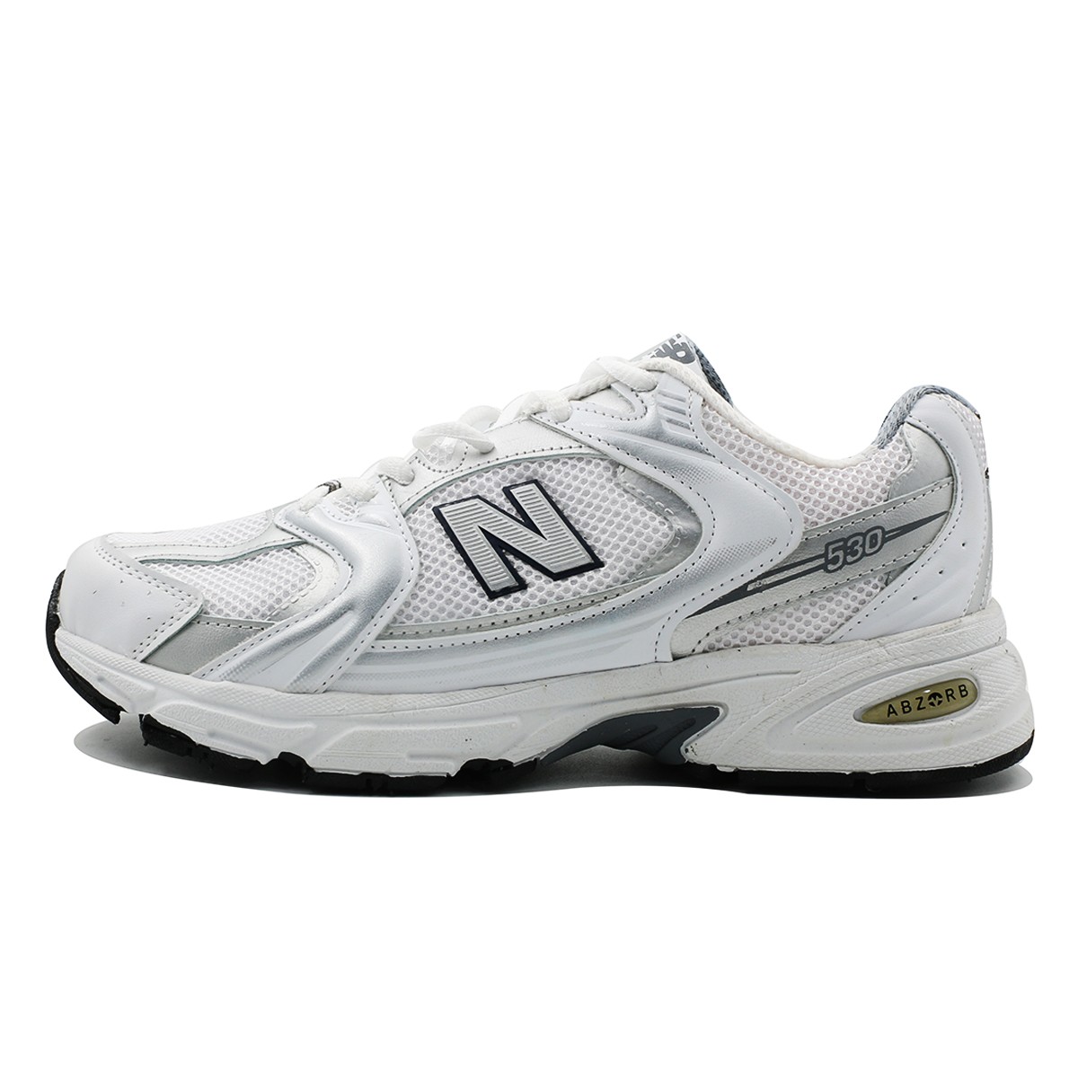 نیوبالانس سفید نقره ای New Balance White