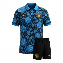 لباس شورت منچستر سیتی Manchester City Blue Flower