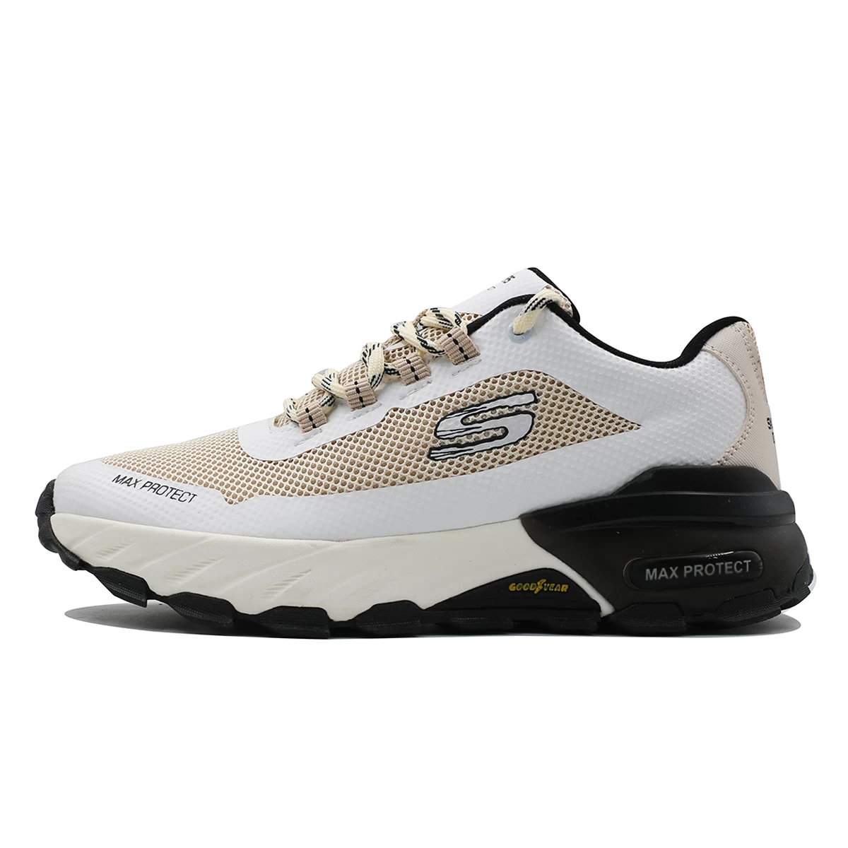 کتانی اسکیچرز کرمی SKECHERS MAX PROTECT