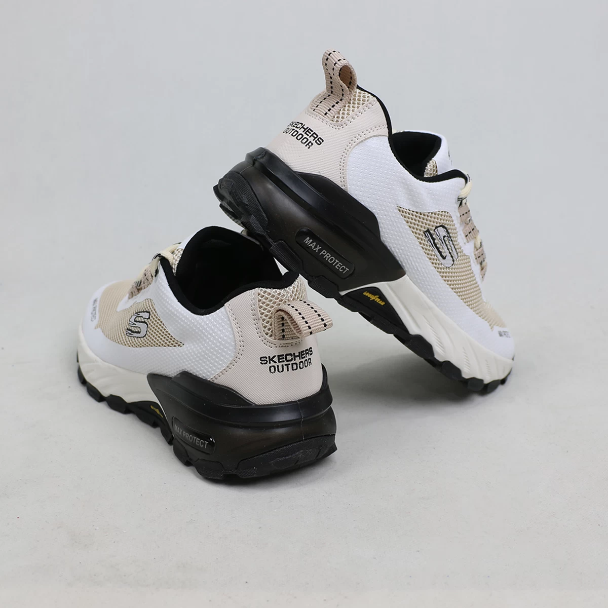 کتانی اسکیچرز کرمی SKECHERS MAX PROTECT