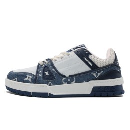 کتانی رانینگ مردانه لویی ویتون طرح اصلی Louis Vuitton Navy Blue