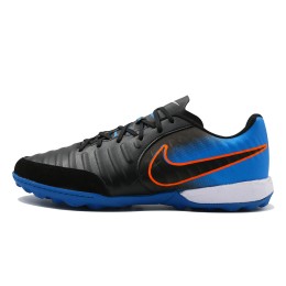 کفش چمن مصنوعی نایک تمپو ایکس مشکی آبی Nike Tiempo Black & Blue