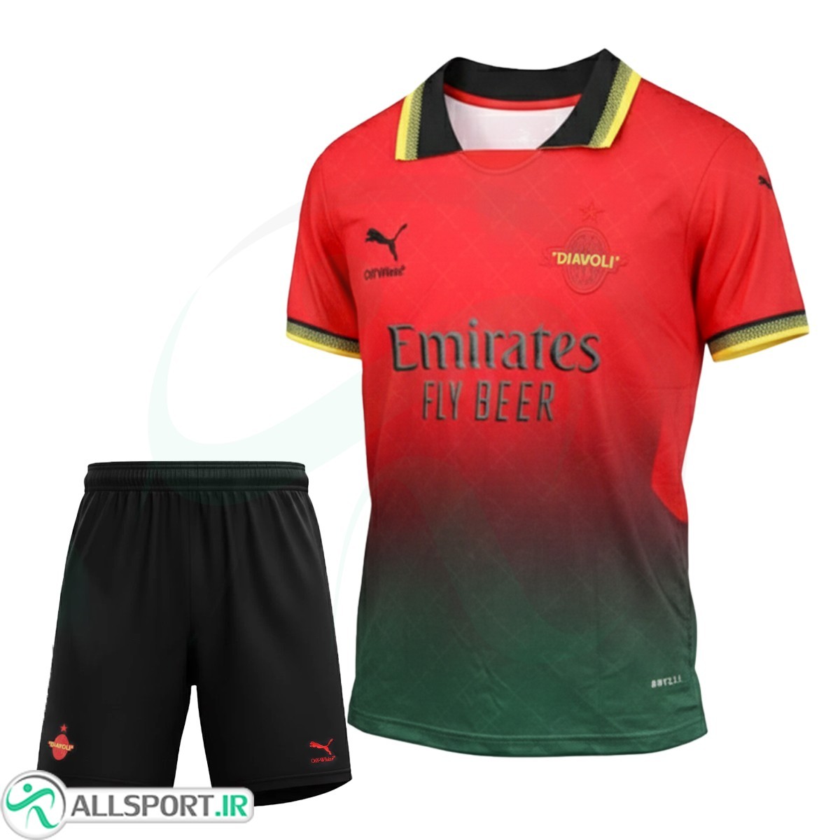 لباس شورت دروازه بانی آث میلان  AC MILAN GOAL KEEPER 2024-25