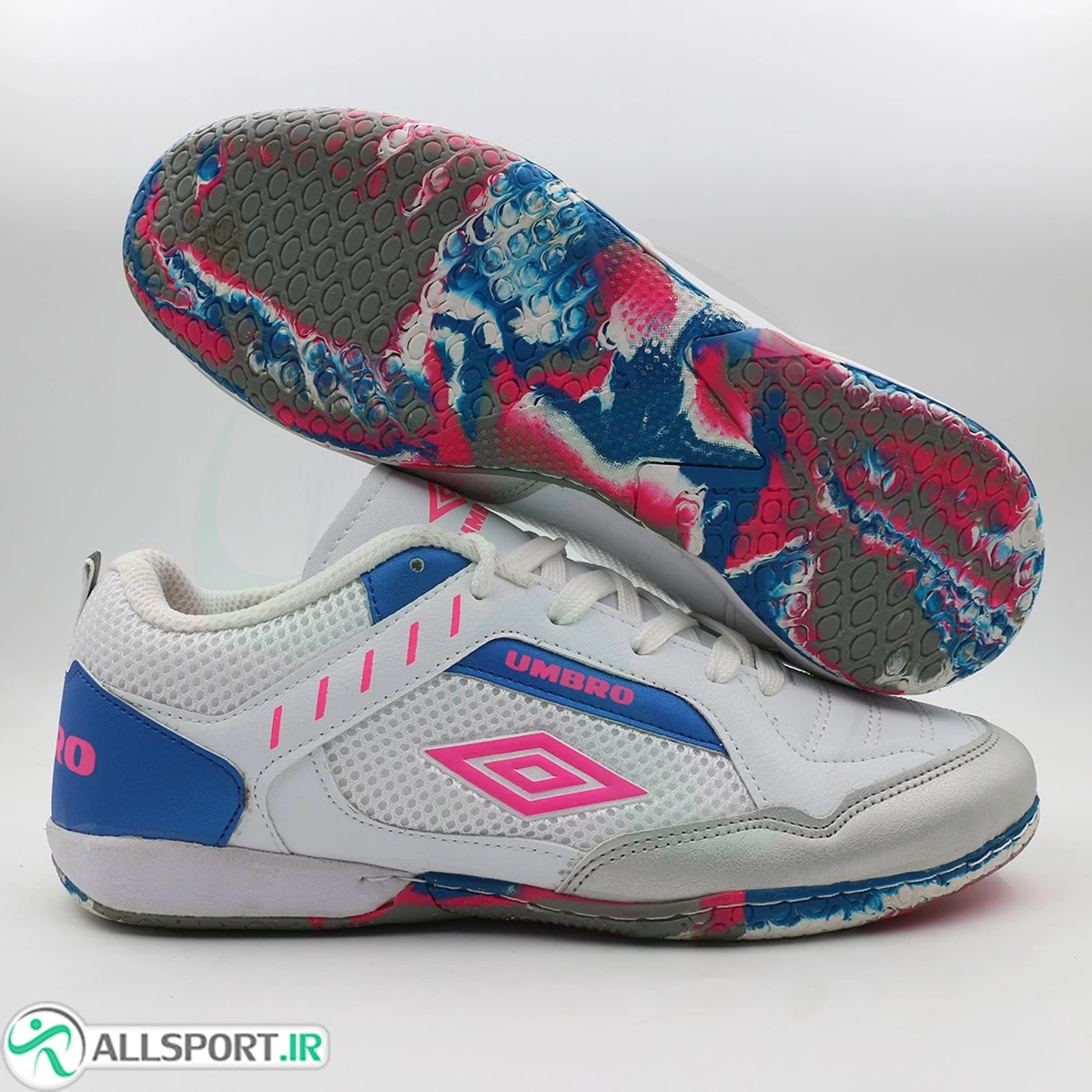 کفش فوتسال آمبرو Umbro White Blue
