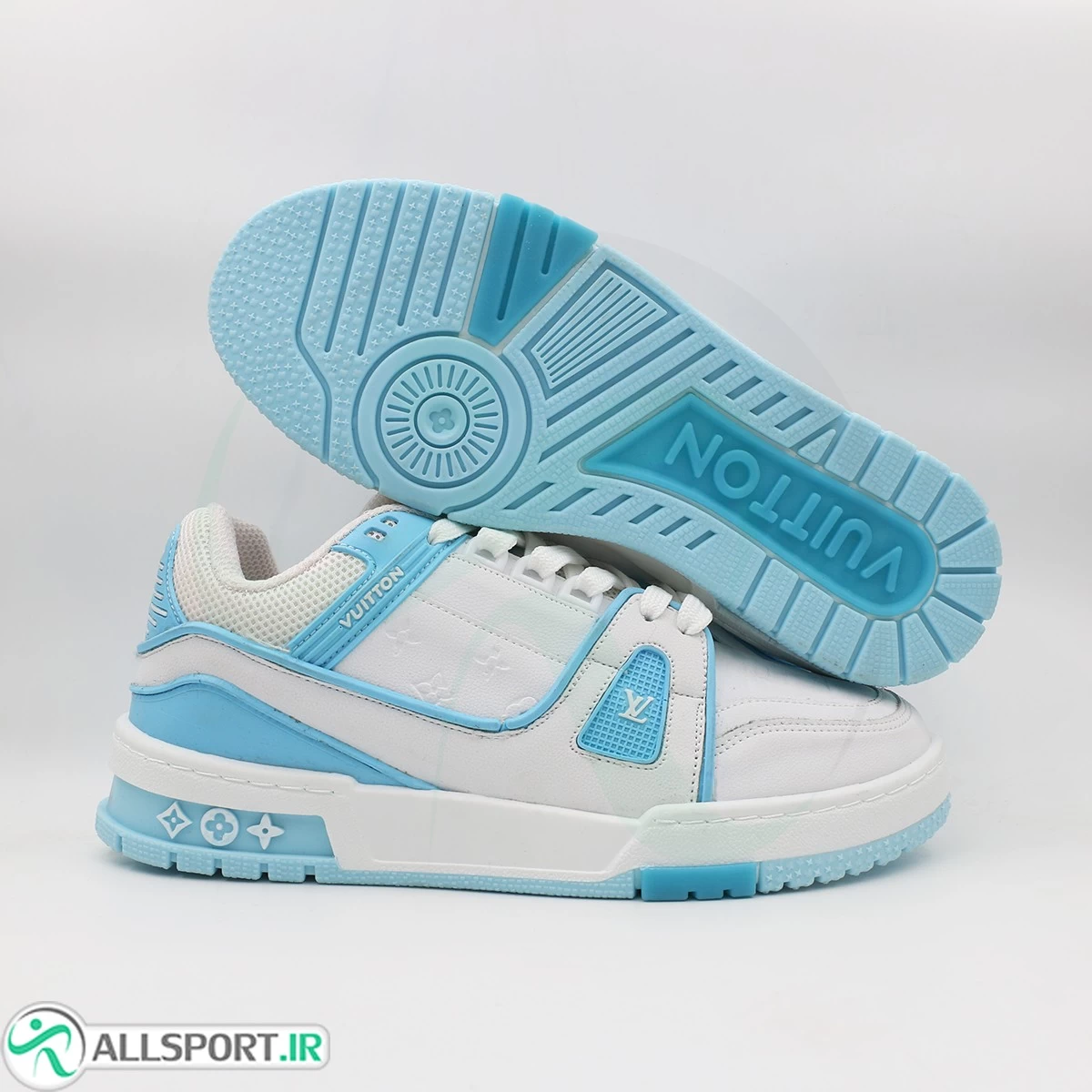 کتانی لویی ویتون سفید ابی Louis Vuitton Blue White