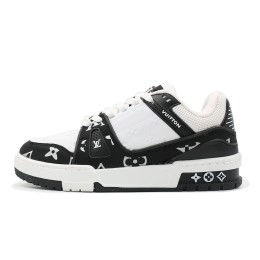 کتانی لویی ویتون مشکی سفید Louis Vuitton Black White