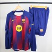 لباس شورت بارسلونا آستین بلند اسپشیال Barcelona Home Kit 2025-26