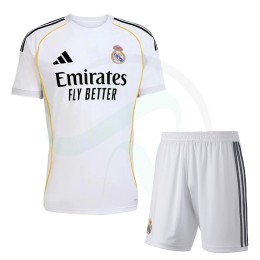 لباس شورت اول رئال مادرید سایز بزرگ Real Madrid Home Kit 2025-26